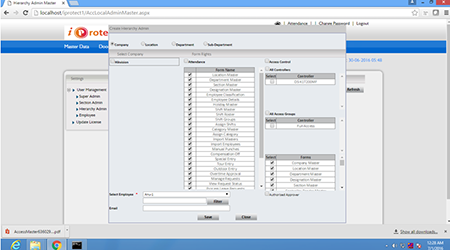 Hierarchy Admin Settings